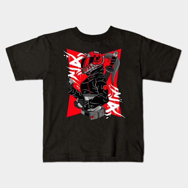 ninja girl Kids T-Shirt by Istanbul